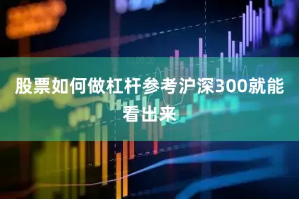 股票如何做杠杆参考沪深300就能看出来