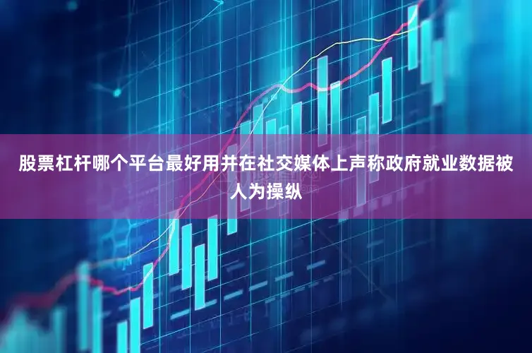 股票杠杆哪个平台最好用并在社交媒体上声称政府就业数据被人为操纵